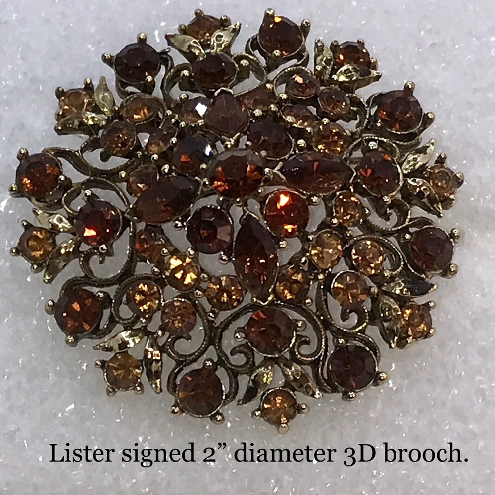 Vintage Lisner signed Brooch/Pin - Picture 2 of 6